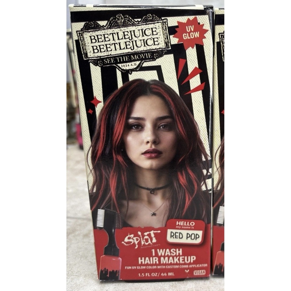 4 Pack‎ Splat Halloween Green Pink Red Silver Temporary Hair Color Dye Hair